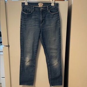 L'AGENCE Size 27 Cotton Blue Ankle‎ Jeans
